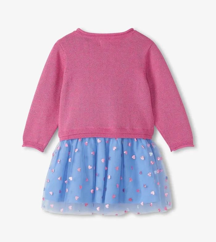 Sweaters Baby and Toddler Hatley Baby and Toddler Girls French Bulldogs Drop Waist Sweater Dress