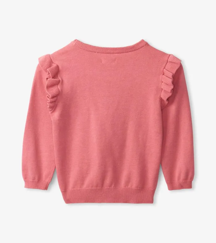 Sweaters Baby and Toddler Hatley Striped Heart Ruffle Sleeve Sweater