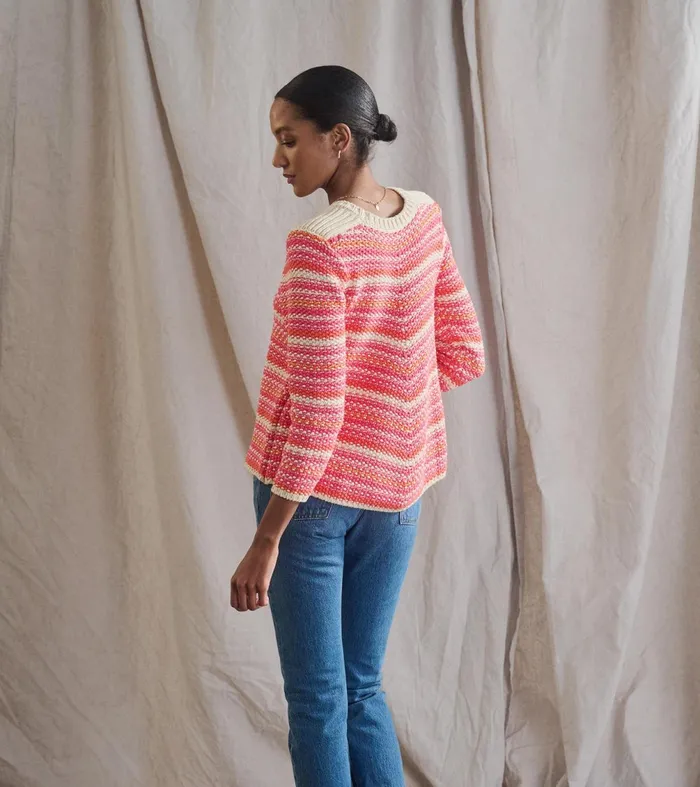 Sweaters Women Hatley Chevron Swing Sweater 8211 Dawn Sky Stripes