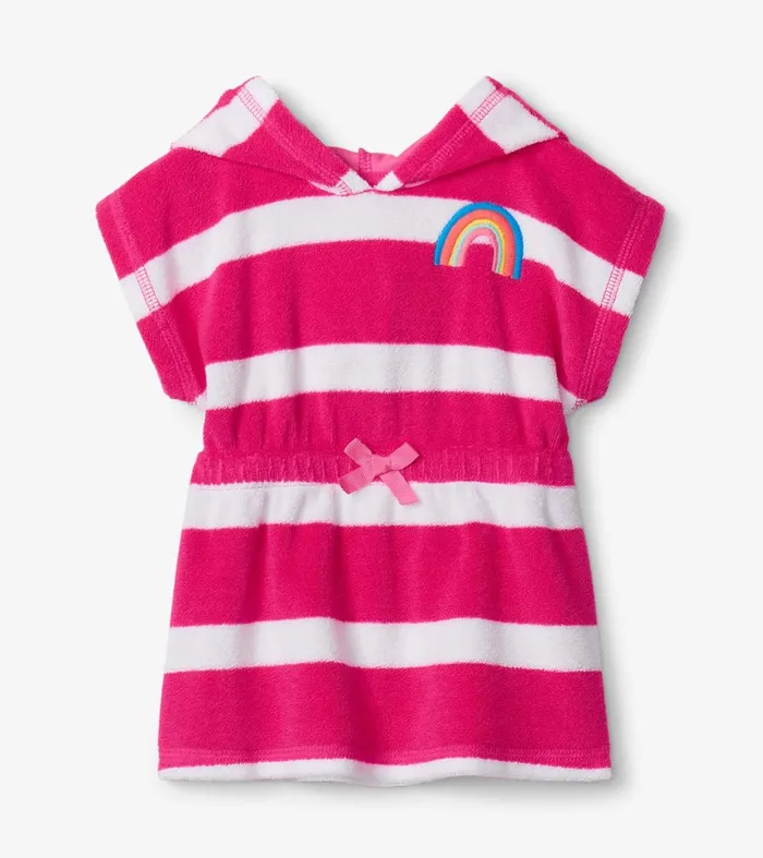 Swimwear Baby and Toddler Hatley Rainbow Stripe Baby Hooded Terry CoverUp