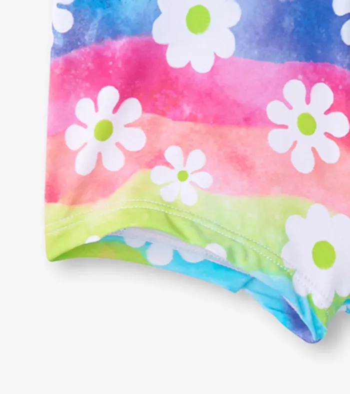 Swimwear Girls Hatley Girls Rainbow Flower TwoPiece Crop Top Bikini Set