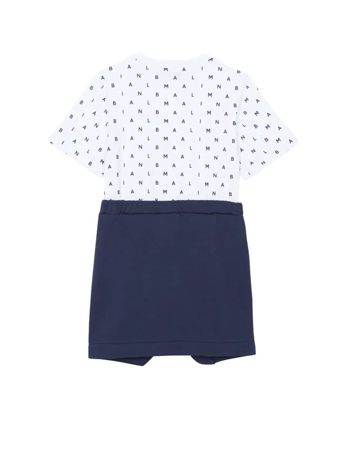 Tshirt Dress White Kids Balmain