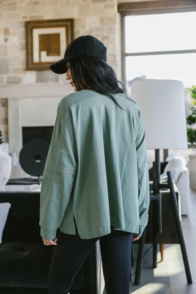 Taylan VNeck Top Green Women Bohme Tees and Tanks