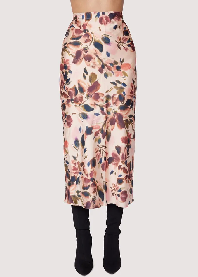 Thea Midi Skirt Creamfloralmulti Women Lost Wander Skirts