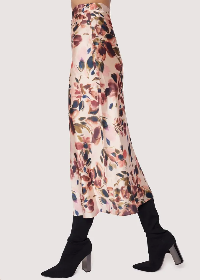 Thea Midi Skirt Creamfloralmulti Women Lost Wander Skirts
