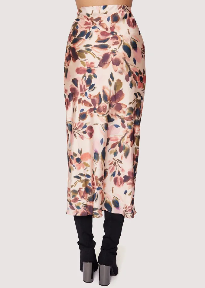 Thea Midi Skirt Creamfloralmulti Women Lost Wander Skirts