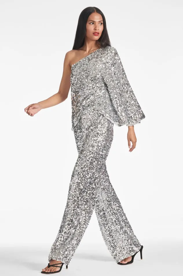 Tops and Blouses Women Sachin and Babi Morgan Top 8211 Silver Sequins