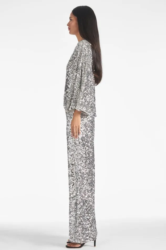 Tops and Blouses Women Sachin and Babi Morgan Top 8211 Silver Sequins