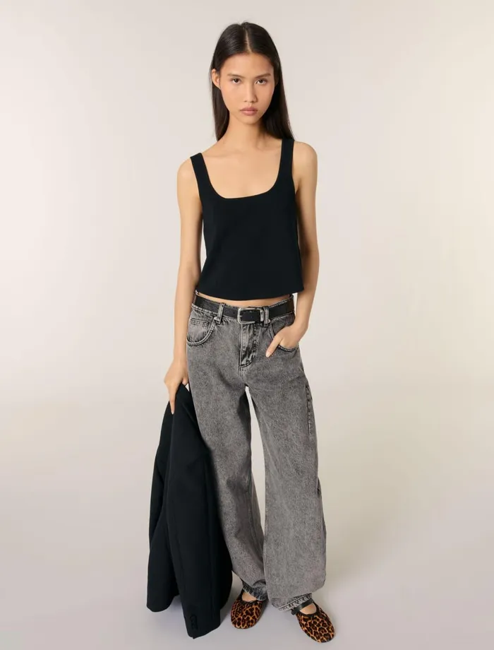 Tops and Shirts Women Maje Knit Top Black