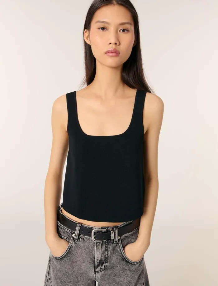 Tops and Shirts Women Maje Knit Top Black