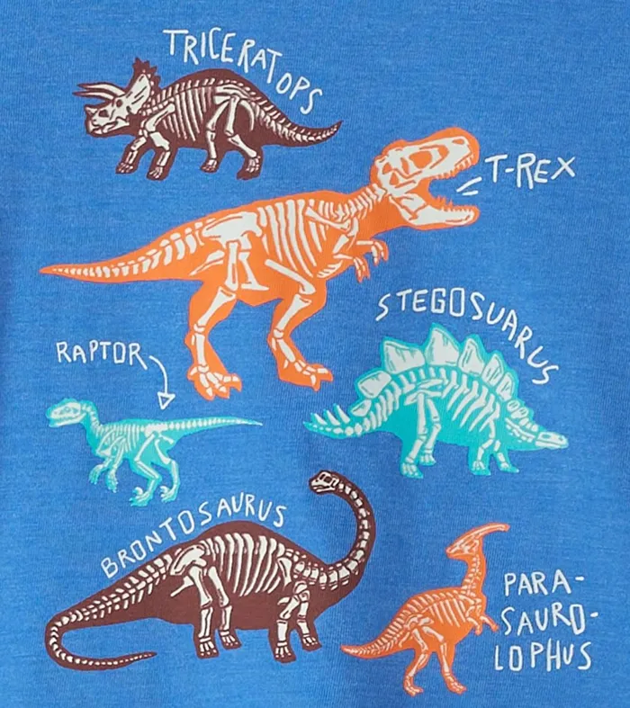 Tops Baby and Toddler Hatley Baby and Toddler Boys Dinosaur Bones Long Sleeve TShirt