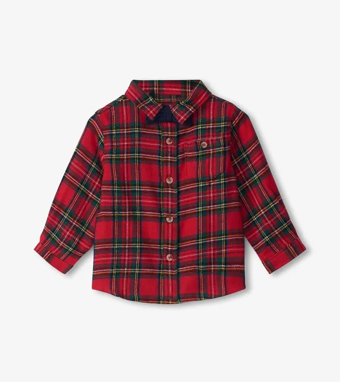 Tops Baby and Toddler Hatley Baby and Toddler Red Plaid Button Down Shirt