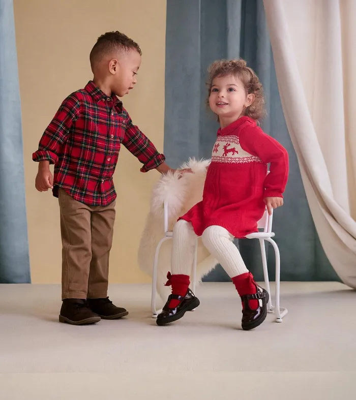 Tops Baby and Toddler Hatley Baby and Toddler Red Plaid Button Down Shirt