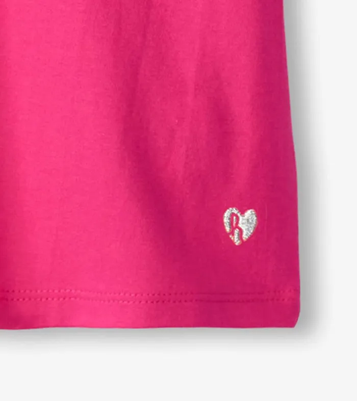 Tops Girls Hatley Girls Pink Twisted Sleeve Tee
