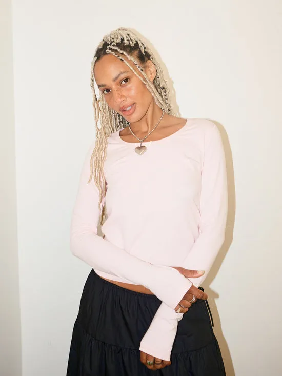 Tops Lisa Says Gah Women Long Sleeve Lounge Top Baby Pink