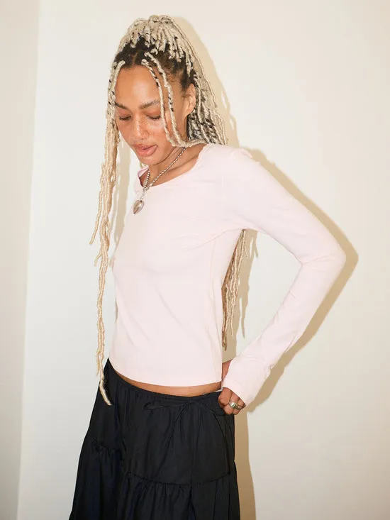 Tops Lisa Says Gah Women Long Sleeve Lounge Top Baby Pink