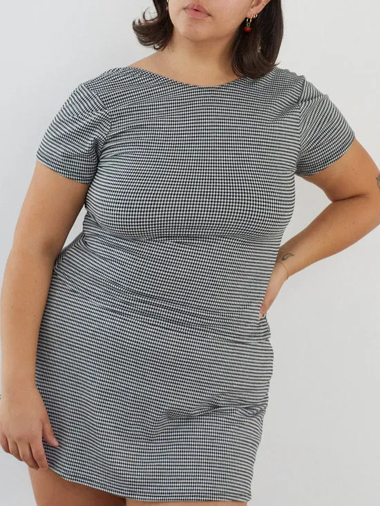Tops Lisa Says Gah Women Rowan Tee Caviar Gingham