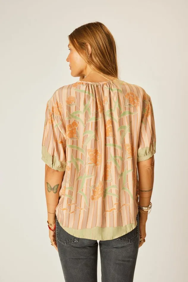 Tops Shop Natalie Martin VIOLET TOP Chamomile Apricot