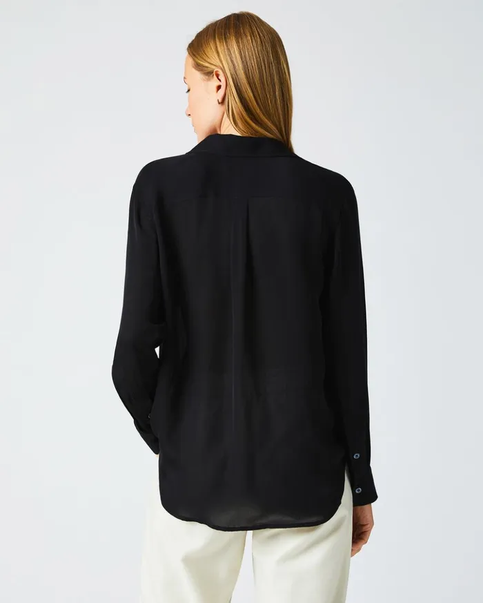 Tops Women Billy Reid The Utility Shirt Black