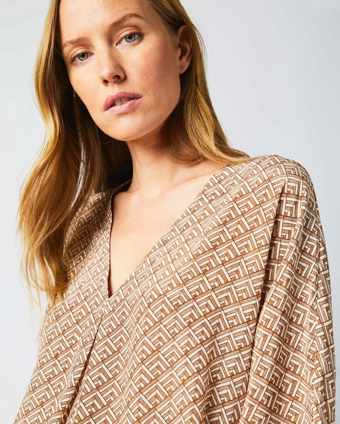 Tops Women Billy Reid V Pleat Blouse Creambrown