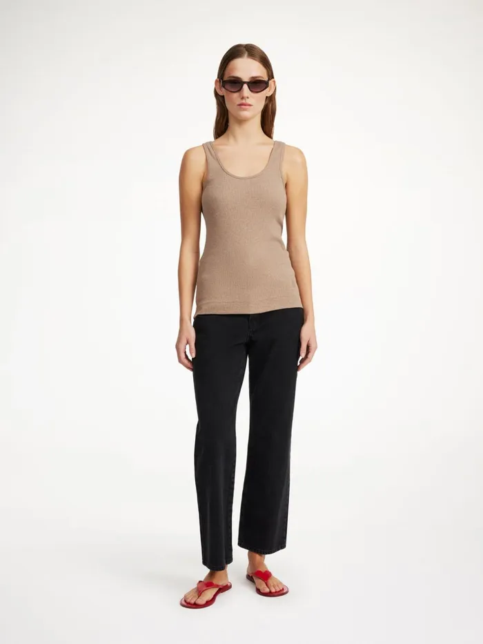 Tops Women By Malene Birger Anisa Organic Cotton Tank Top Nomad