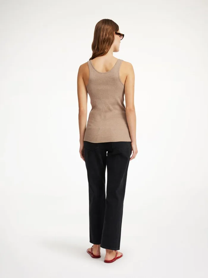 Tops Women By Malene Birger Anisa Organic Cotton Tank Top Nomad