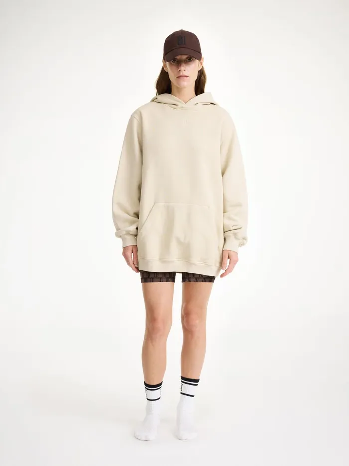 Tops Women By Malene Birger Felipa Organic Cotton Hoodie Oyster Gray