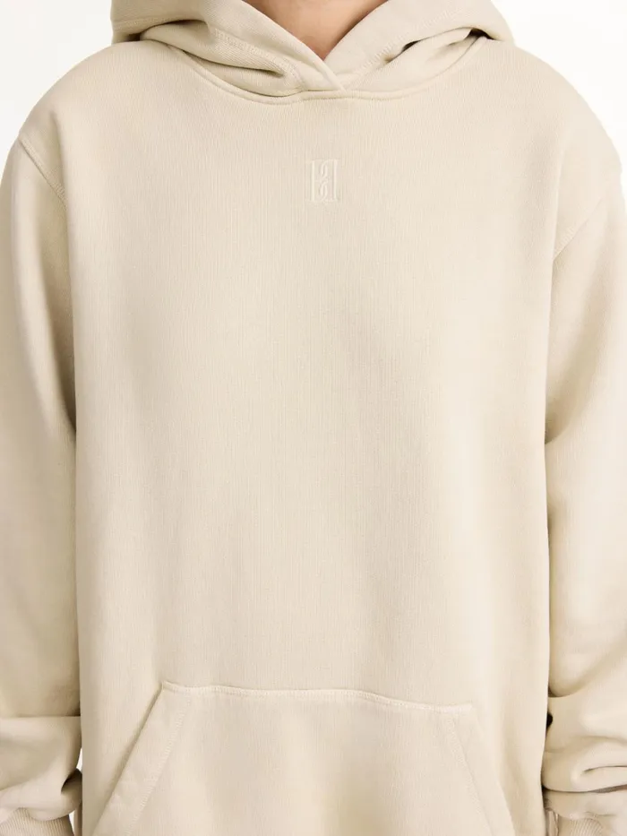 Tops Women By Malene Birger Felipa Organic Cotton Hoodie Oyster Gray Tops Women By Malene Birger Felipa Organic Cotton Hoodie Oyster Gray