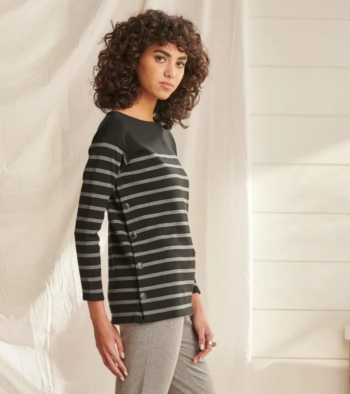 Tops Women Hatley Ali Breton Top 8211 Solstice Stripes