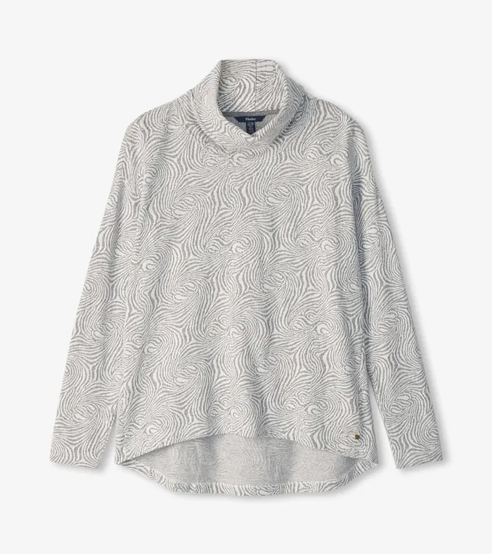 Tops Women Hatley Funnel Neck Top 8211 Textured Swirl
