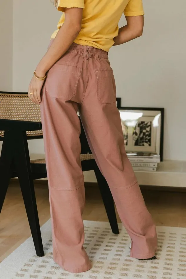 Trinity Straight Leg Pants In Lavender Lavender Women Bohme Pants