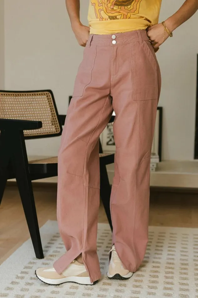 Trinity Straight Leg Pants In Lavender Lavender Women Bohme Pants