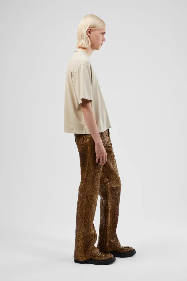 TrousersandShorts Men Camper Leather Pants Brown Leather Trousers TrousersandShorts Men Camper Leather Pants Brown Leather Trousers