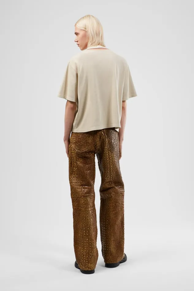 TrousersandShorts Men Camper Leather Pants Brown Leather Trousers TrousersandShorts Men Camper Leather Pants Brown Leather Trousers