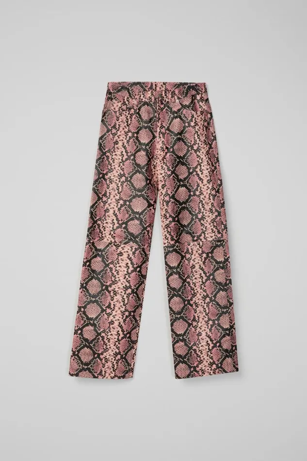 TrousersandShorts Men Camper Leather Trousers Pink Snake Leather Trousers TrousersandShorts Men Camper Leather Trousers Pink Snake Leather Trousers