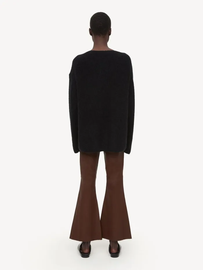 Trousers Women By Malene Birger Evyline Cropped Leather Trousers Chestnut Trousers Women By Malene Birger Evyline Cropped Leather Trousers Chestnut