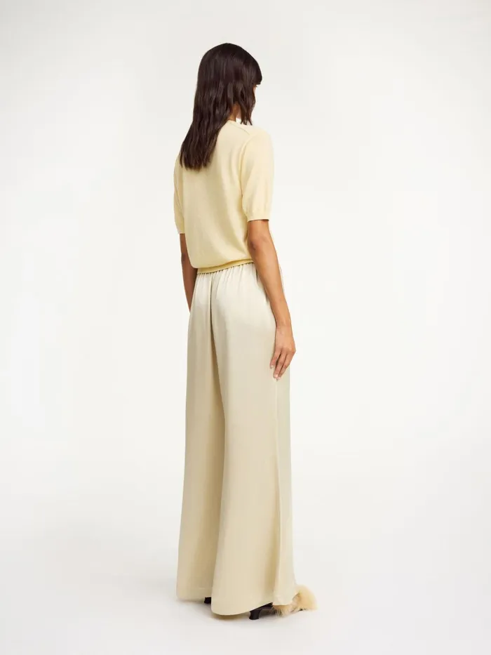 Trousers Women By Malene Birger Lucee Flared Trousers Oyster Gray Trousers Women By Malene Birger Lucee Flared Trousers Oyster Gray