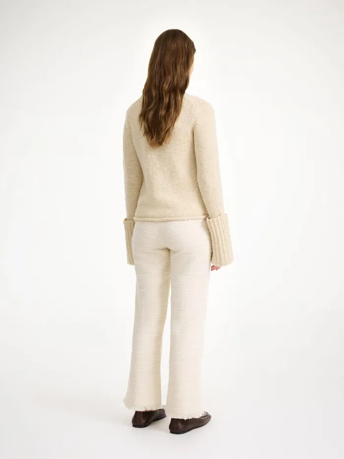 Trousers Women By Malene Birger Nadihas Highwaist Trousers Soft White Trousers Women By Malene Birger Nadihas Highwaist Trousers Soft White
