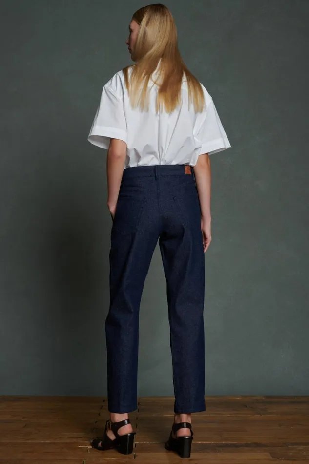 Trousers Women Soeur AUGUSTE JEANS Navy