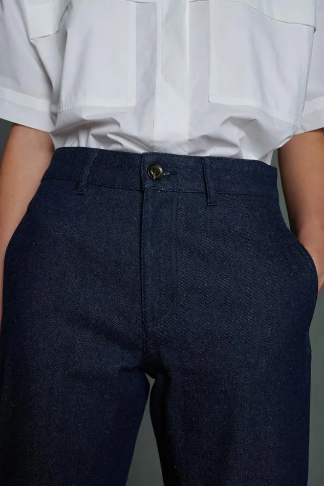 Trousers Women Soeur AUGUSTE JEANS Navy