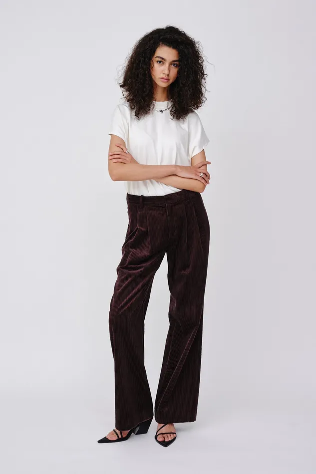 Trousers Wonhundred Women Camille Corduroy 8211 Java
