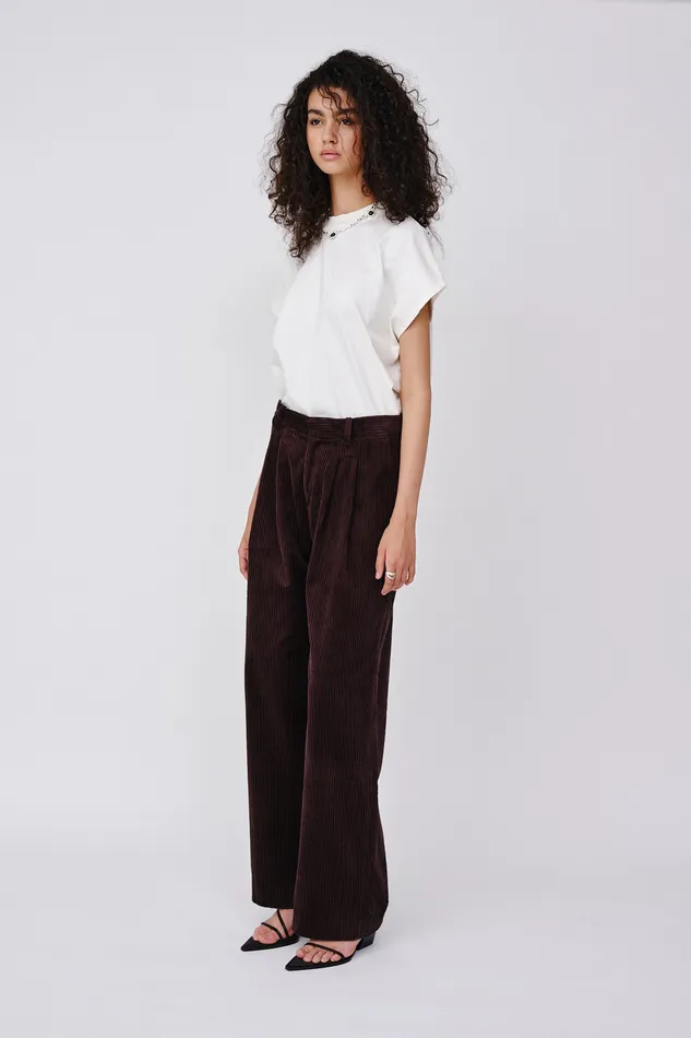 Trousers Wonhundred Women Camille Corduroy 8211 Java