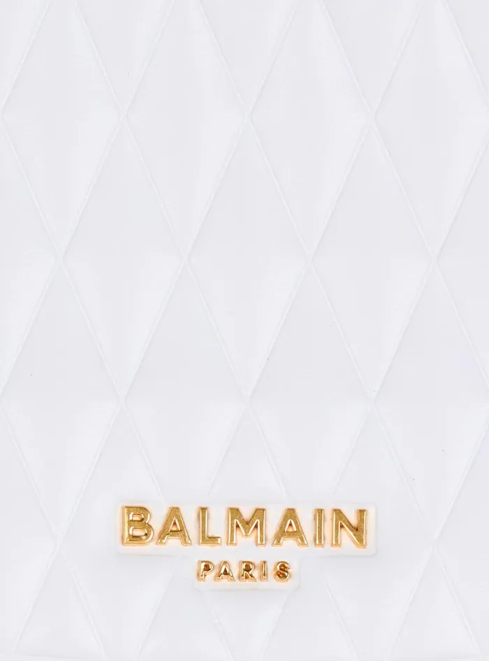 Twotone Quilted Medium Jolie Madame Bag White Women Balmain Handbags