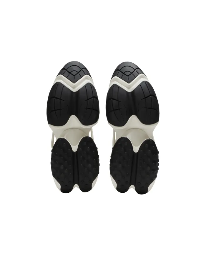 Unicorn Hightop Sneakers In Mesh And Leather White Men Balmain Sneakers