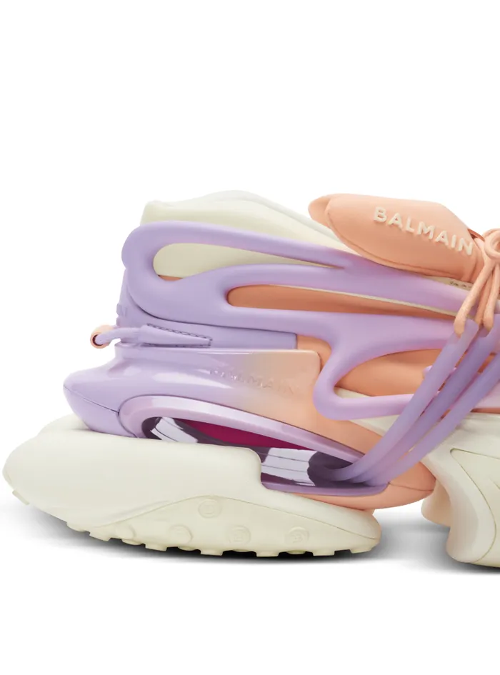Unicorn Lowtop Sneakers In Neoprene And Calfskin Multicolor Women Balmain Sneakers