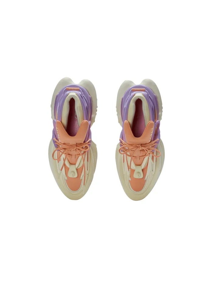 Unicorn Lowtop Sneakers In Neoprene And Calfskin Multicolor Women Balmain Sneakers