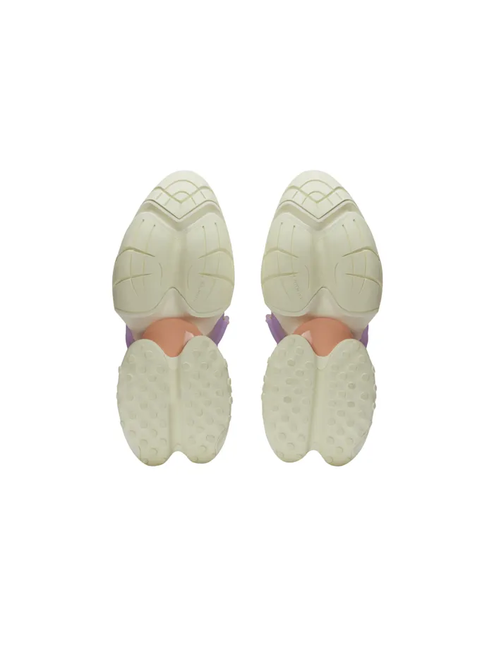 Unicorn Lowtop Sneakers In Neoprene And Calfskin Multicolor Women Balmain Sneakers