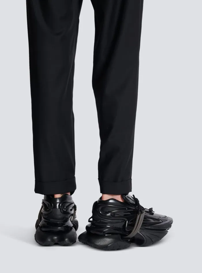 Unicorn Main Lab Patent Leather Sneakers Black Men Balmain Sneakers