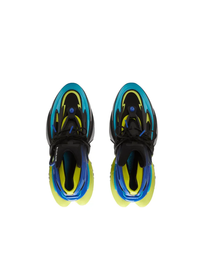 Unicorn Sneakers In Neoprene And Leather Multicolor Men Balmain Sneakers