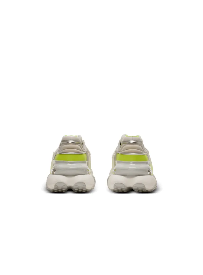 Unicorn Wave Sneakers In Neoprene And Calfskin Yellow Men Balmain Sneakers